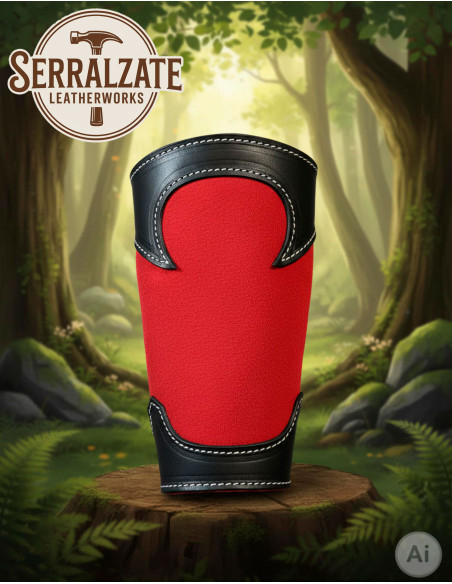 Cherry Red Leather Ranger Bracelets