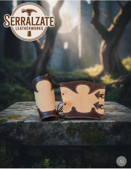 Light Brown Medieval Ranger Leather...