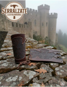 Bracelets The Knight of the Leaf in Rejected Leather Brown 2