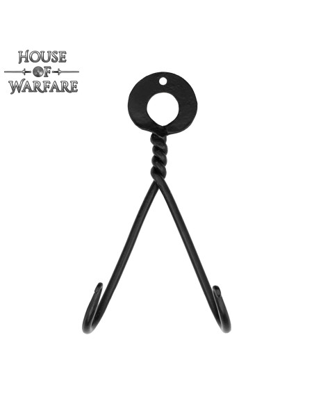 Wall Hanger for Swords in Wrought Iron