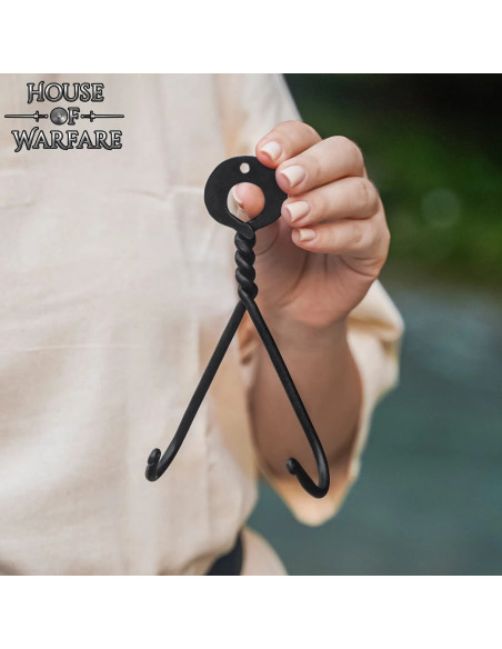 Wall Hanger for Swords in Wrought Iron