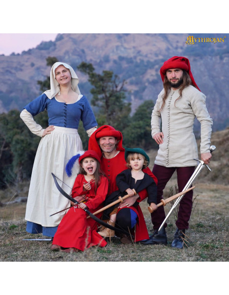 14th Century Medieval Doublet in...