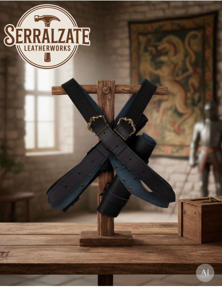 Double sword belt holster for LARP