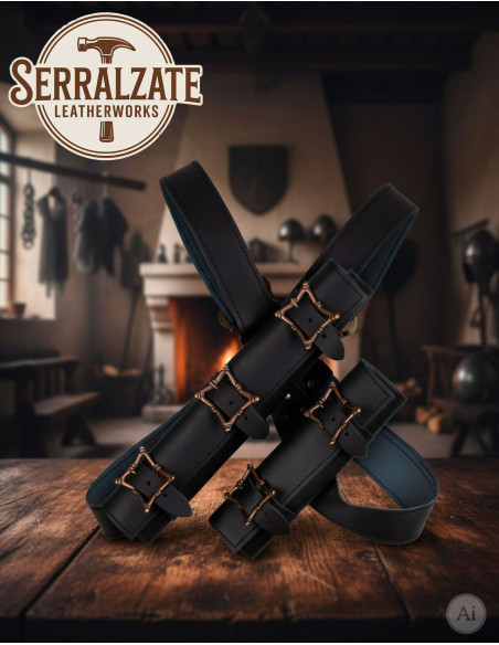 Double sword belt holster for LARP