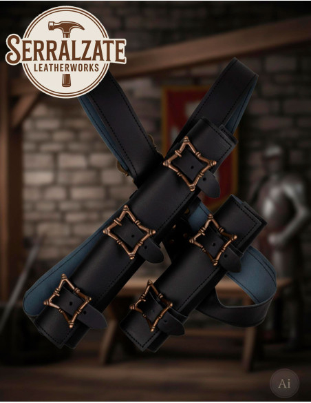 Double sword belt holster for LARP