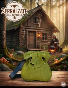 Elara Bag, the Guardian of Flora, Green Leather