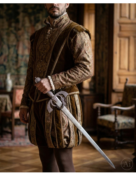 Duque de Alba sword, rustic finish