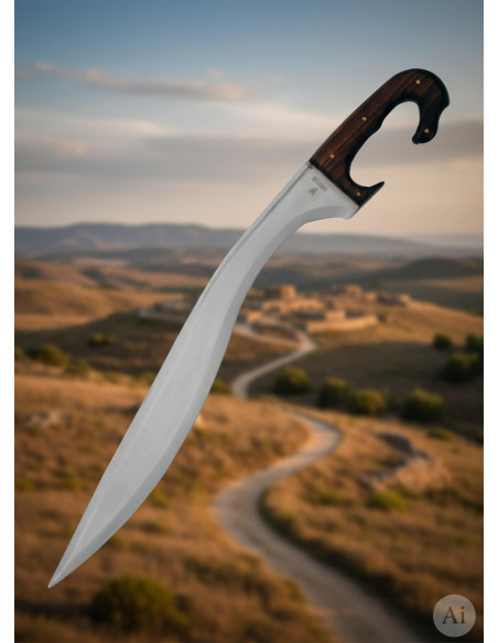 Functional handmade Iberian falcata...