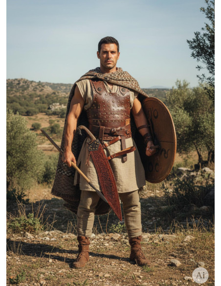 Functional handmade Iberian falcata...