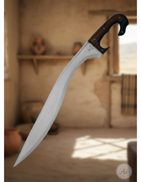 Functional handmade Iberian falcata...