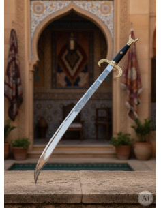golden arabian scimitar