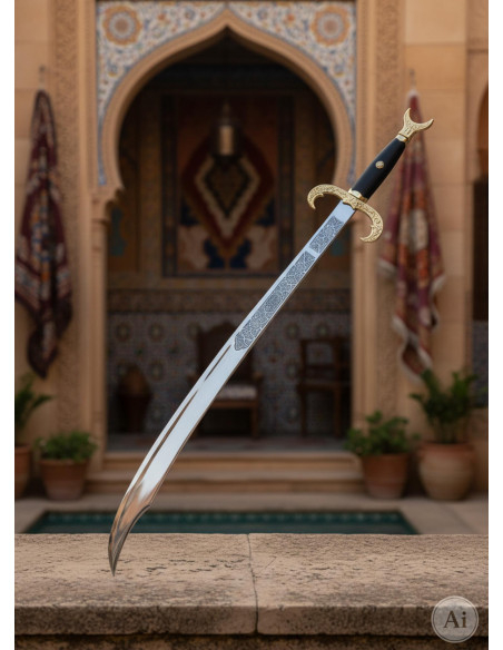 golden arabian scimitar