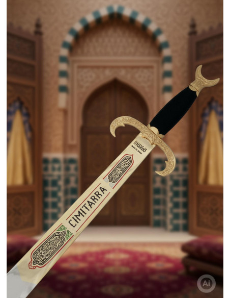 golden arabian scimitar