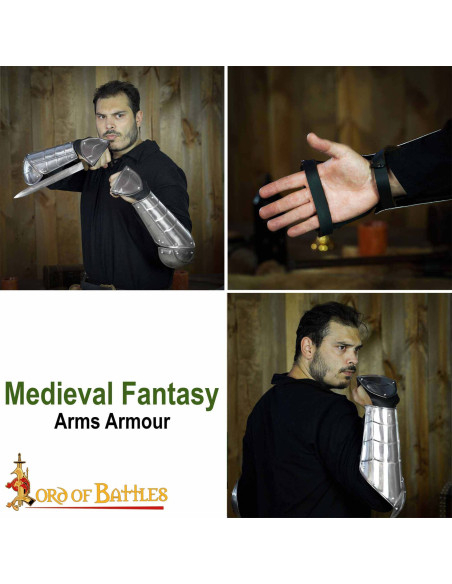 Medieval Fantasy Arm Guards: Protects...