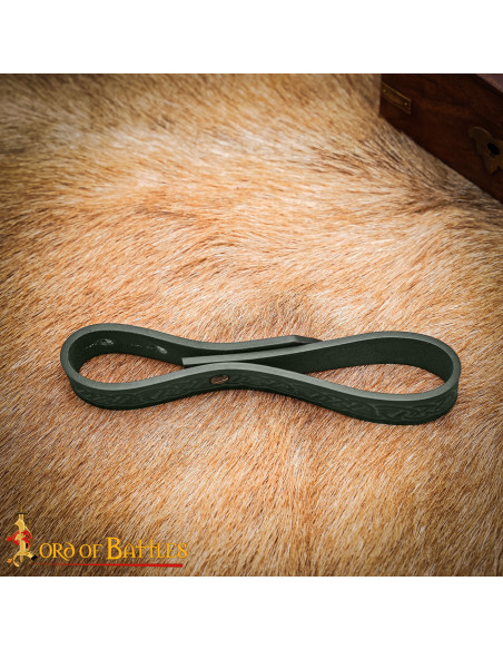 Handcrafted Celtic Leather Strap for...