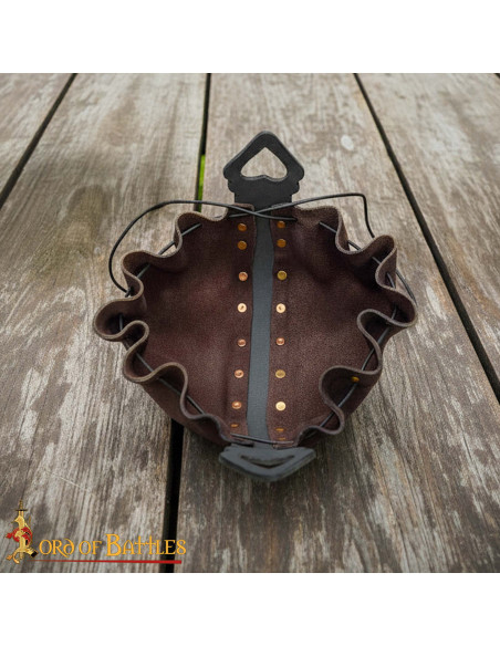 Celtic Leather Bag with Embossed...