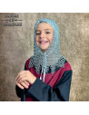 Zinc Plated Chainmail Coif V for Kids