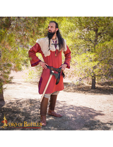 Hand-forged Viking Battle Axe, Carbon...