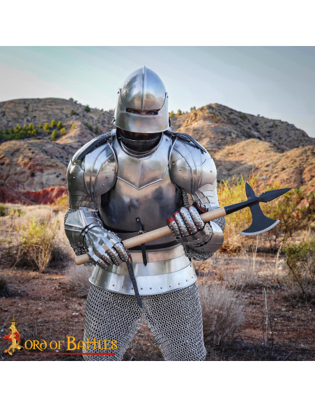 Medieval Battle Axe Forged Carbon...