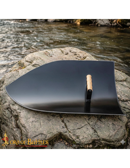 18G Steel Medieval Shield for...