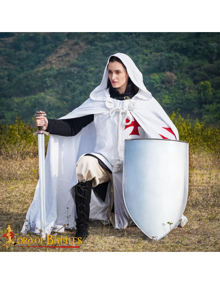 18G Steel Medieval Shield for...