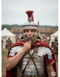 Roman Legion Horn Whistle with Cord