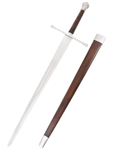 Bastard sword with scabbard, functional