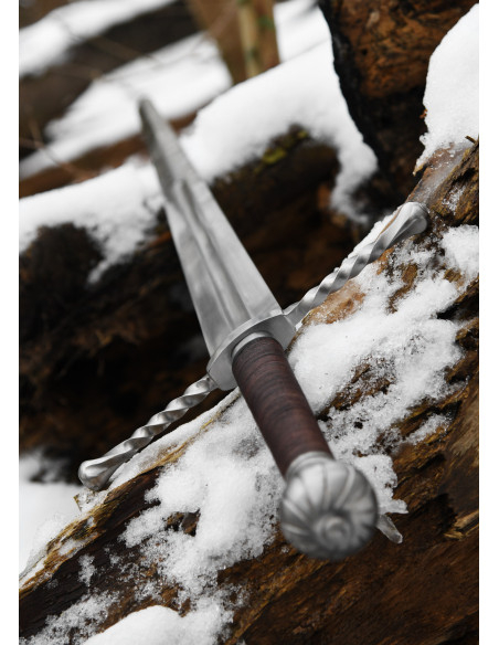Bastard sword with scabbard, functional
