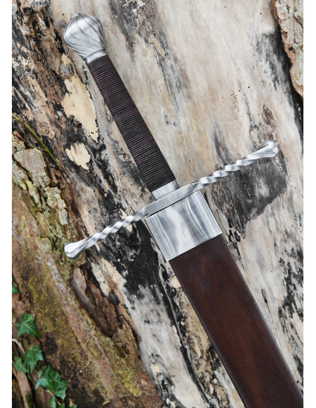 Bastard sword with scabbard, functional