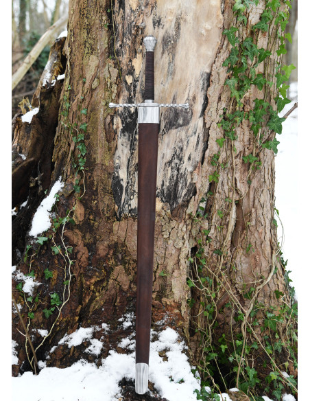 Bastard sword with scabbard, functional