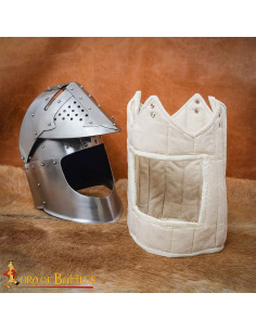 Padded Canvas Liner for Medieval Helmet