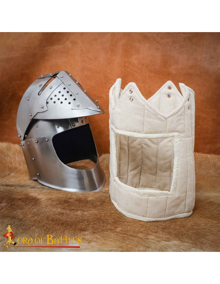Padded Canvas Liner for Medieval Helmet