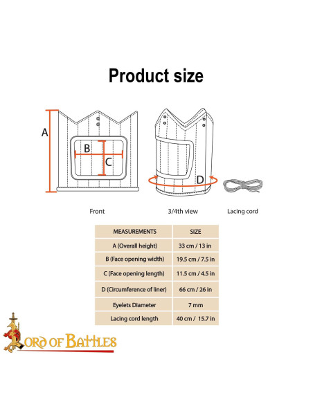 Padded Canvas Liner for Medieval Helmet