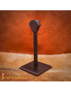 Stable Solid Wood Stand for Various Helmets