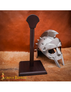 Stable Solid Wood Stand for Various Helmets 2