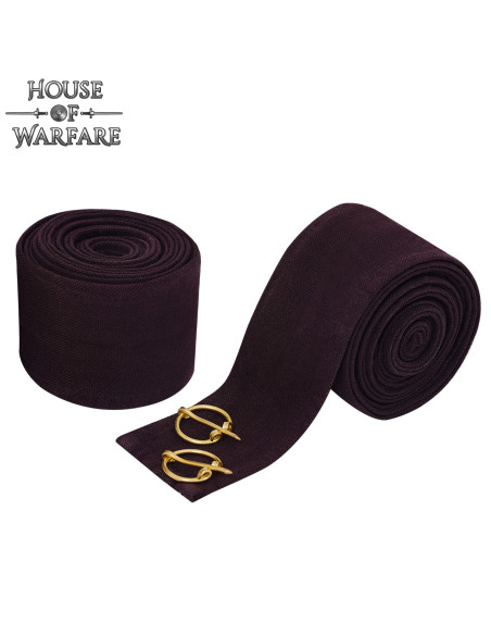 Dark Brown Cotton Canvas Viking Arm...