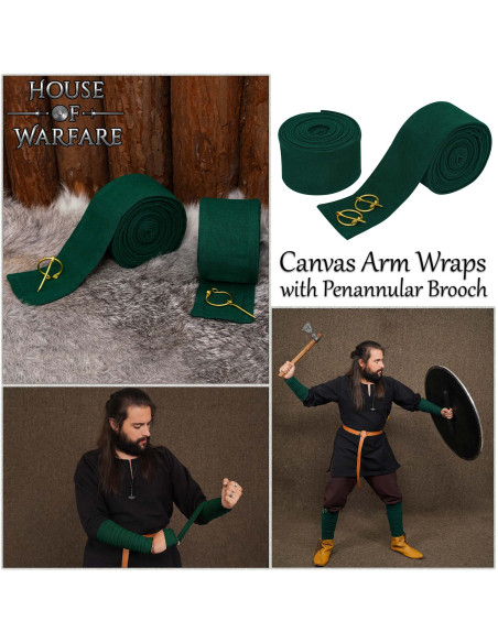 Cotton Canvas Viking Arm Wraps in...