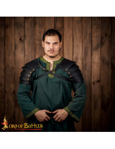 Viking Leather Shoulder Pads for LARP and Theater 2