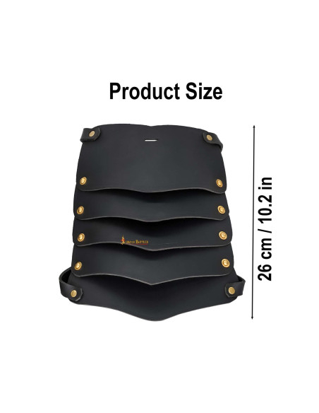 Viking Leather Shoulder Pads for LARP...