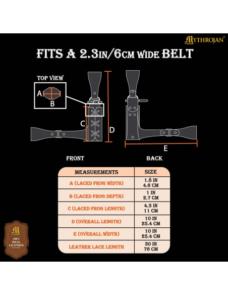 Adjustable Genuine Leather Medieval...