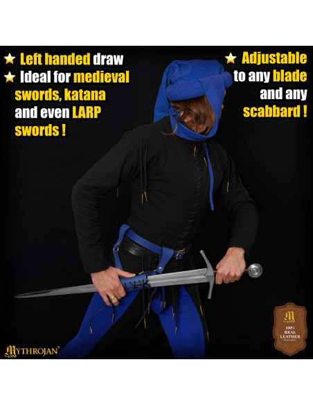 Adjustable Genuine Leather Medieval...