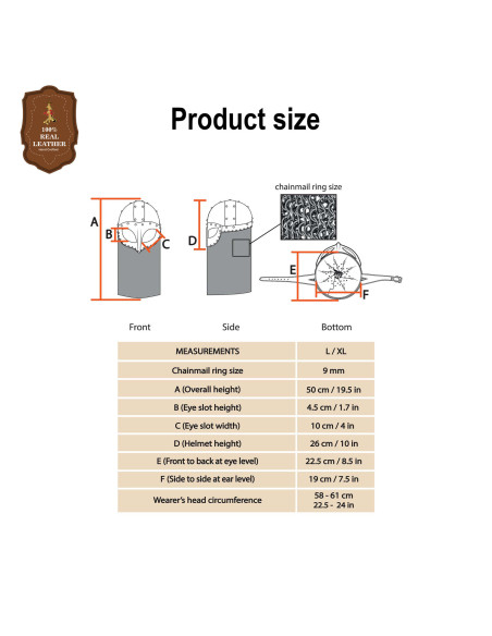 Viking Helmet with Chainmail Coif (16...