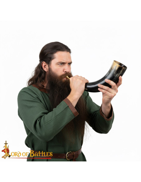 Viking Trumpet with Solid Brass...