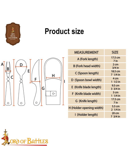 Set of Medieval Stainless Steel...