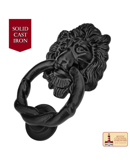 Handcrafted Forged Lion Door Knocker