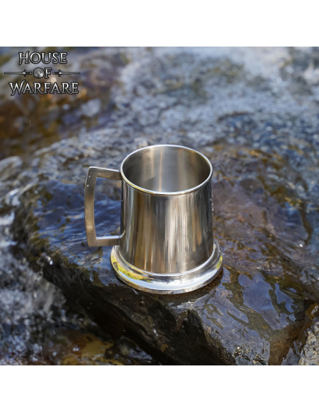 Medieval Stainless Steel Mug for LARP...