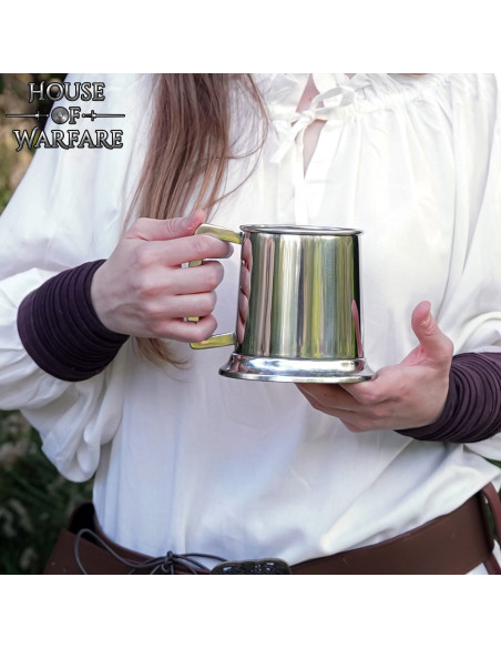 Medieval Stainless Steel Mug for LARP...