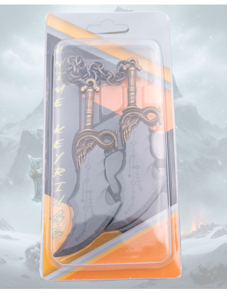 Metal Keychain Kratos Blades of Chaos...