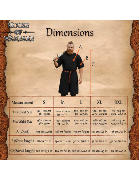 Medieval Padded Gambeson with Half...