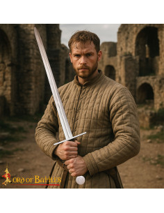 Hand-Forged Viking Sword with Tempered Steel and Sheath 2